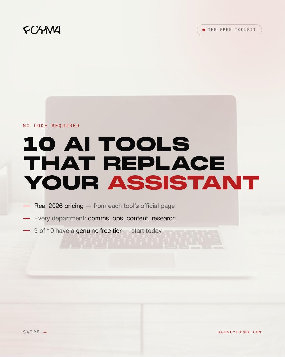 10 AI Tools That Replace Your Assistant — cover