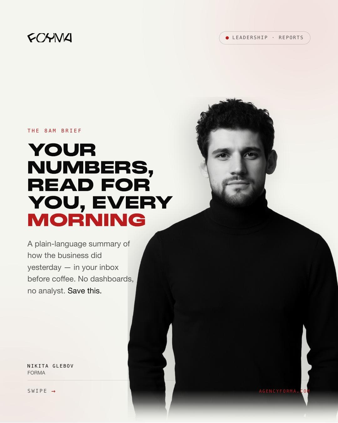 The 8am Brief — Your Numbers, Read For You — cover